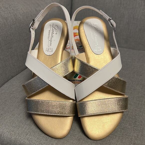 Lara Collection made in Italy women's strappy sandals size 38 - Picture 3 of 6